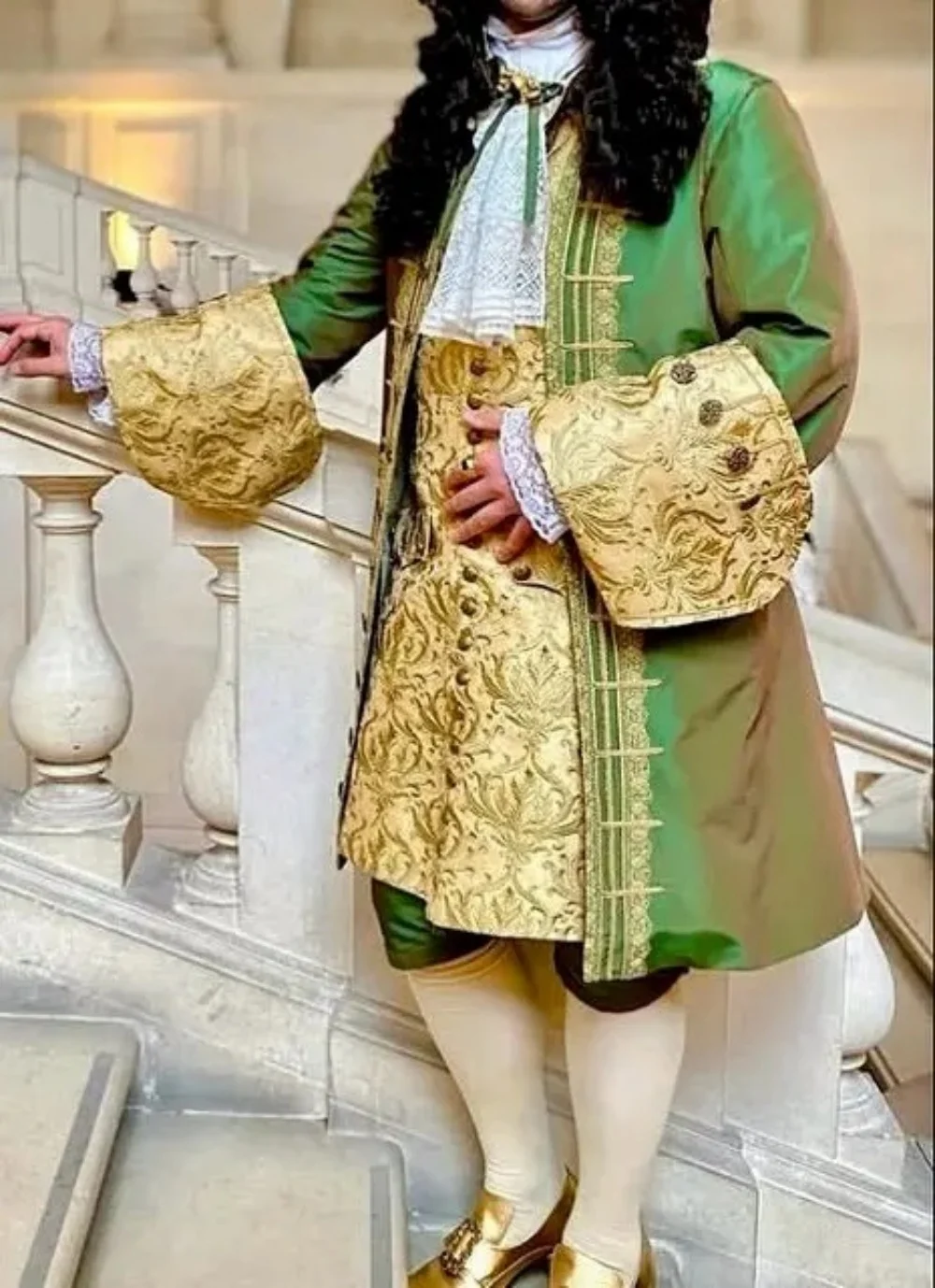 

18th Century French Court Prince King Nobleman Costume Victorian Rococo Gentleman Tuxedo Uniform Suit Venice Carnival Ball Gown