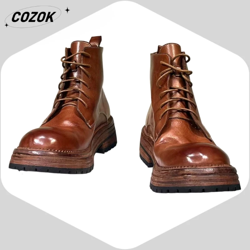 

25. Популярная высококачественная конская кожа в европейском и американском стиле, нескользящая профессиональная роскошная натуральная кожа на шнуровке AD1517