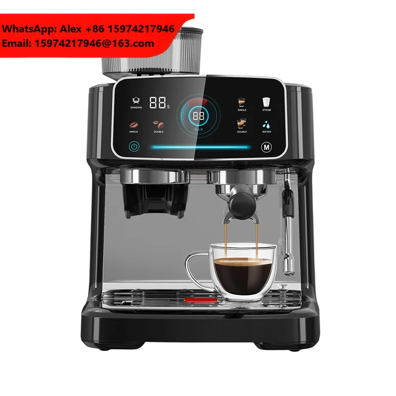 Upgraded Version High-efficiency Extraction High-power Espresso Machine Commercial Household Grinding Coffee Machine