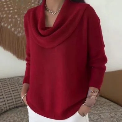 

Однотонный женский свитер с длинными рукавами, повседневный, комфортный, мягкий, из полиэфирного волокна, осень-зима, новинка, Independent St...