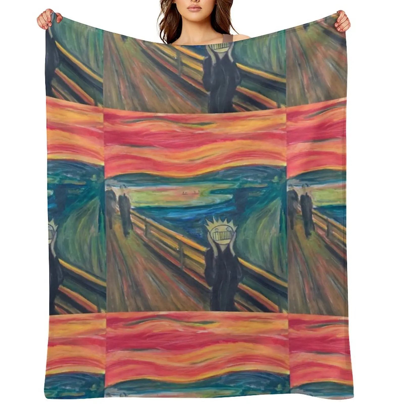 

The Scream, or The WEEN Throw Blanket Sofa Moving Designers Personalized Gift Blankets