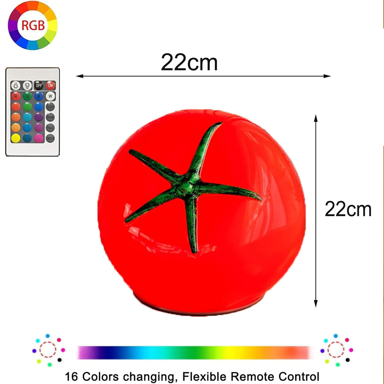 Modern European Design Tomato Light Emitting Diode Table Lamp Bedroom Bedside Simple Night Light Electric Atmosphere