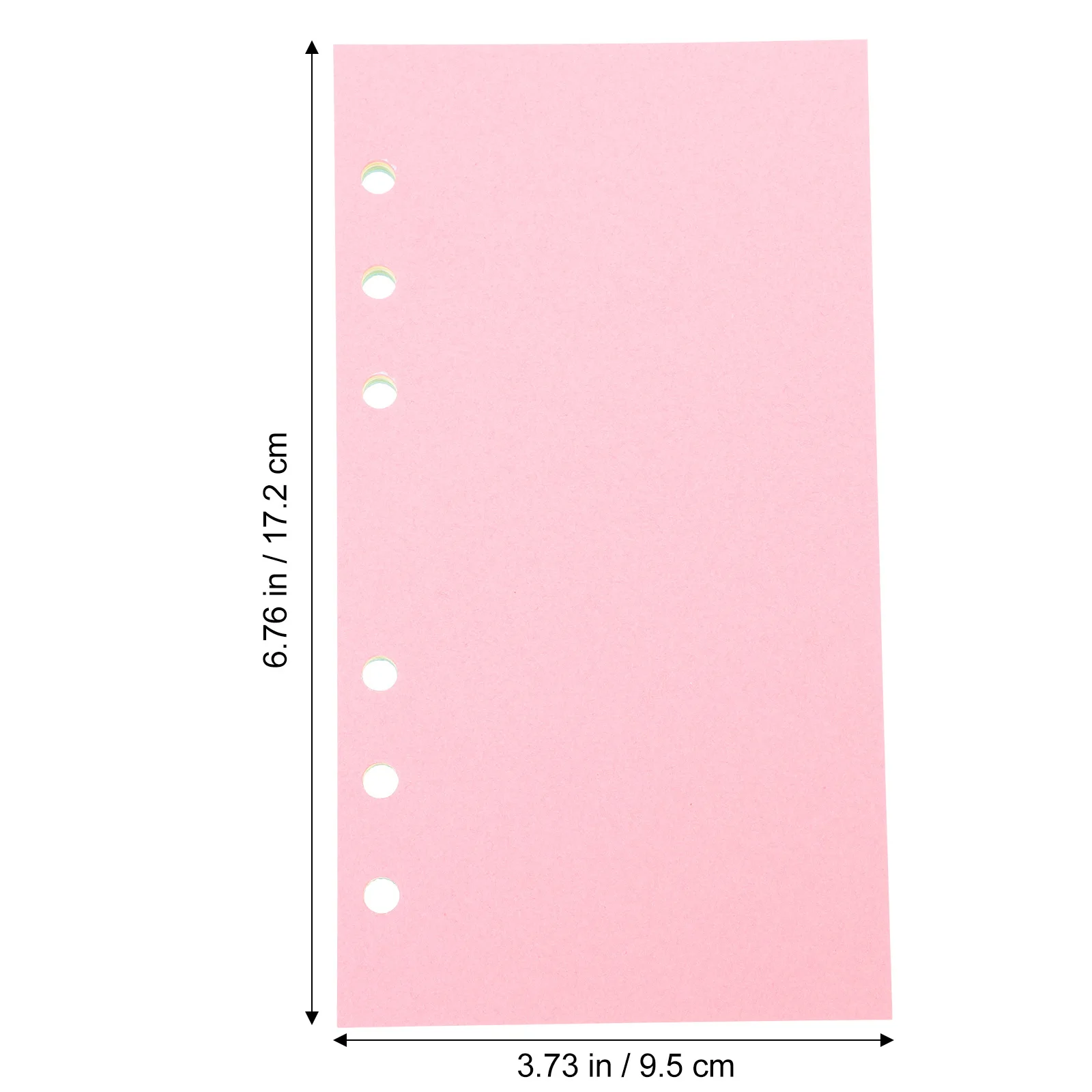 100 ورقة A6 6 حلقات ورق أوراق فضفاضة فارغة ملونة الموثق الملء لملاحظات حفظ الكتب مخطط ورقة أوراق فضفاضة