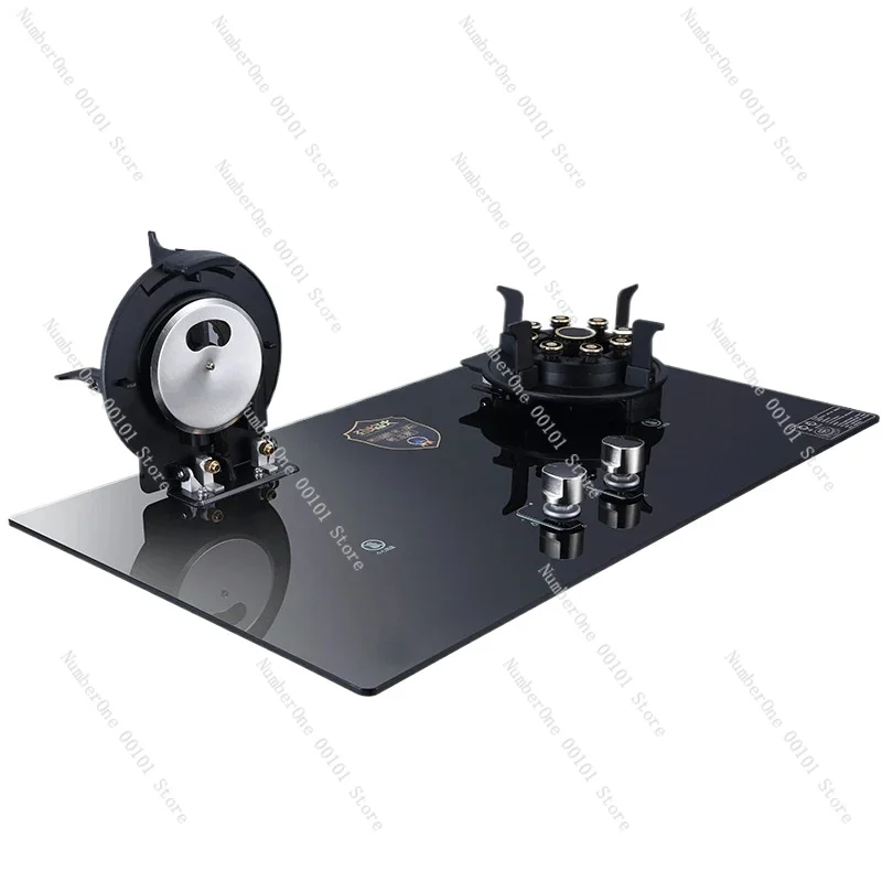 Fierce Fire Burner/Nine-Cavity Mandarin Duck Fierce Fire Stove /Clamshell Gas Stove / Electronic Pulser/Toughened Glass Panel