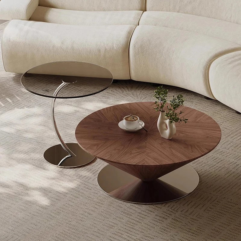 طاولة القهوة الجمالية الدائمة الفريدة من نوعها الديكور العتيق مصمم طاولة القهوة كتب الكمبيوتر ميسا أثاث المنزل المساعد