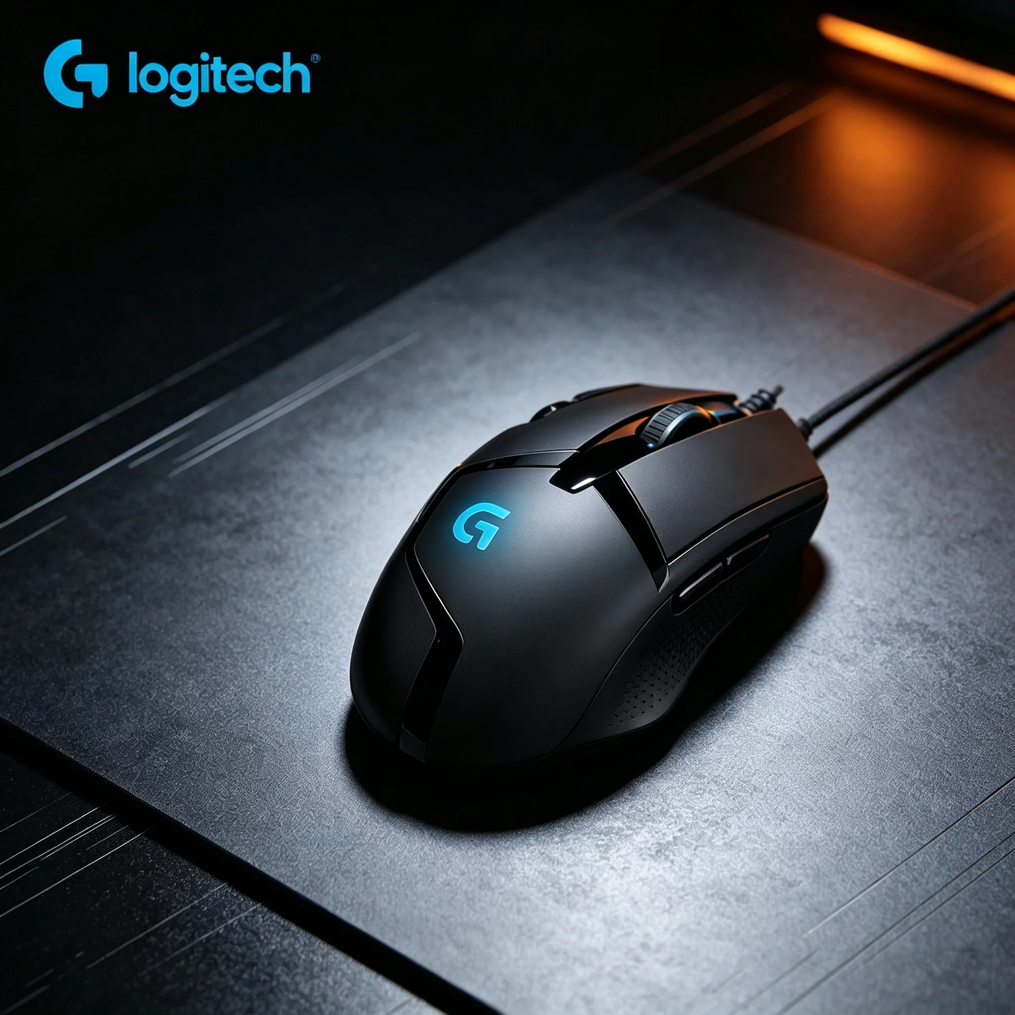 Logitech G402 Wired Gaming Mouse Ergonomic Streamlined Shell High‑Response Sensor For PC MOBA FPS Game Playing