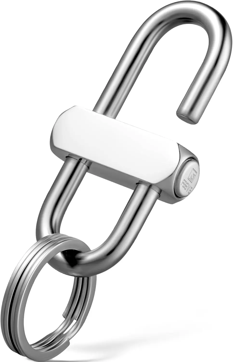 

FEGVE Locking Carabiner Clip Heavy Duty, Durable Anti-Loss Keychain Holder Carabiner for Keys Water Bottle Backpack