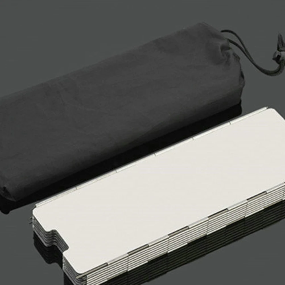 

8 Pcs Outdoor Windshield Camping Stove Supplies Picnic Portable Gas for Fold Windscreen