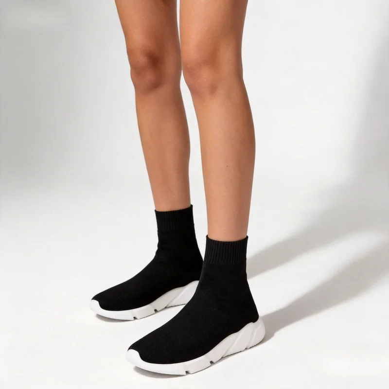 

Fashion Women's Casual Shoes Lightweight Men Shoes Men's Sneakers Lace-up Platform Sneakers Unisex Socks Shoes Zapatillas Hombre