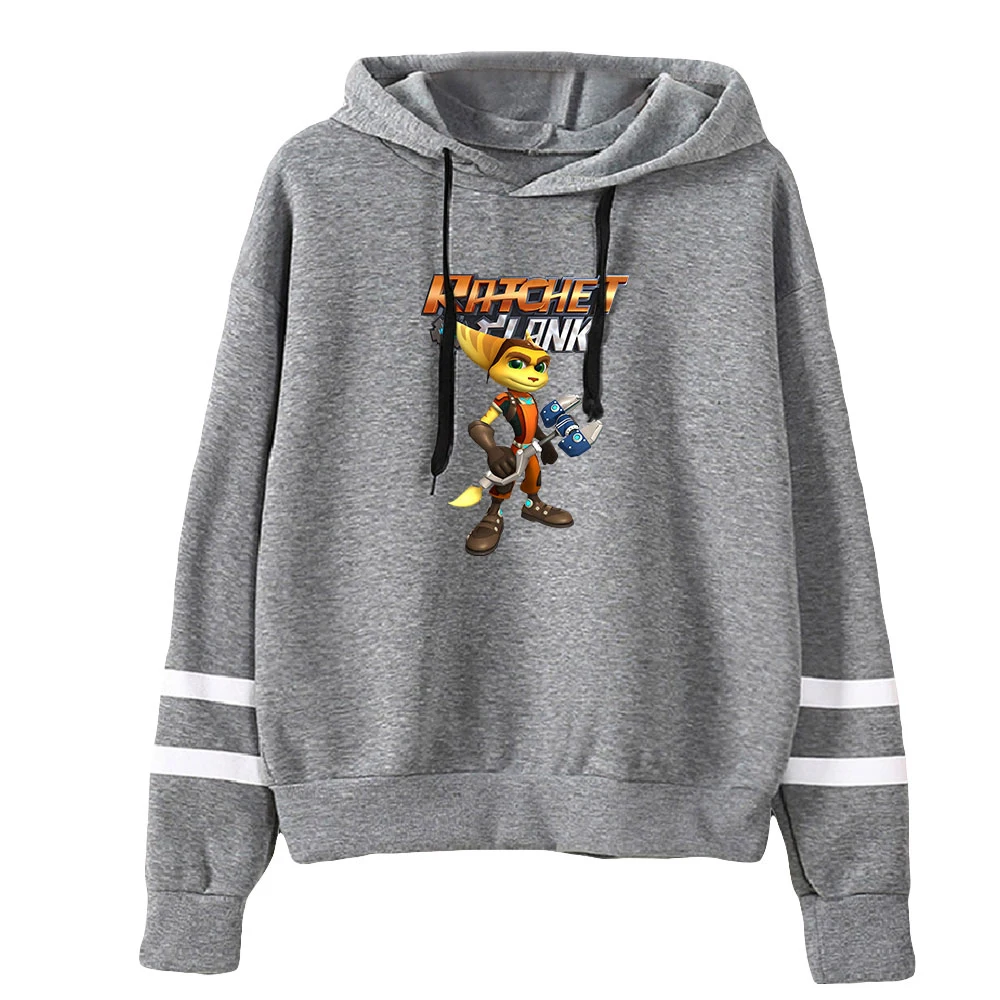 Sweat à capuche à manches sans poche pour hommes et femmes, vêtements d'extérieur unisexes, streetwear Harajuku, jeu Clichet Clank: Rift NOTE