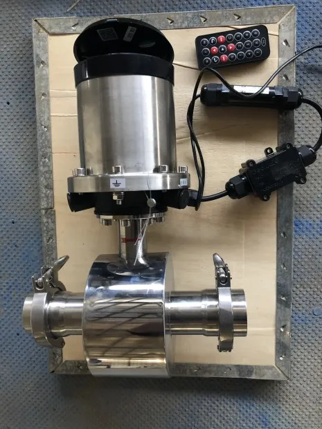 Przepływomierz elektromagnetyczny sanitarny TLF DN50 mm 3.6V Bateria DC24V LCD Cyfrowy Wyświetlacz do Mleka Piwa Wody