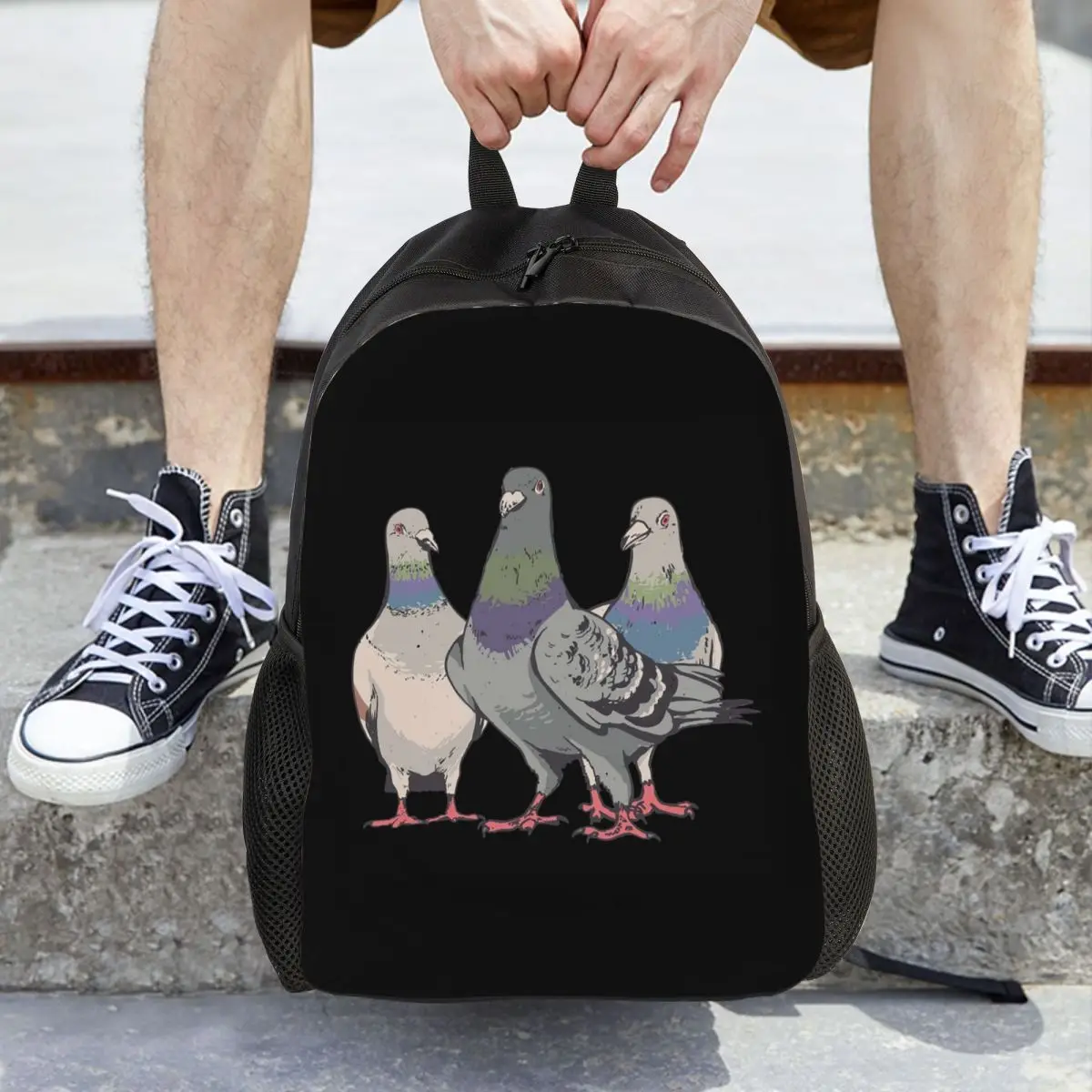 

Рюкзак для любителей голубей, большой вместительный ранец для мальчиков и девочек, школьная сумка, сумка через плечо