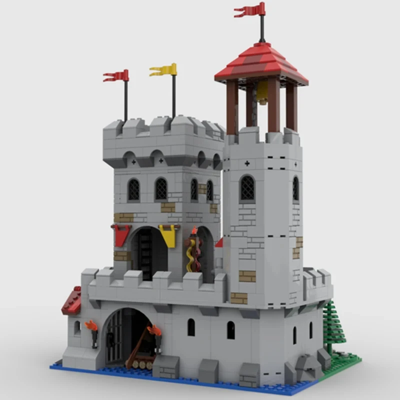 MOC-79749 European Medieval Castle Riverside Outpost Bricks DIY creative ideas christmas Adults Toy Birthday Gift Building Block