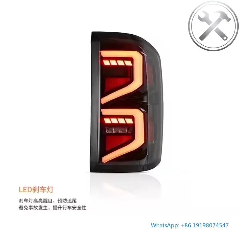 

High Quality 2014-2018 Heavy Pickup Truck Plug And Play Modified Full LED Taillights Assembly 6000K Red Waterproof Auto Parts