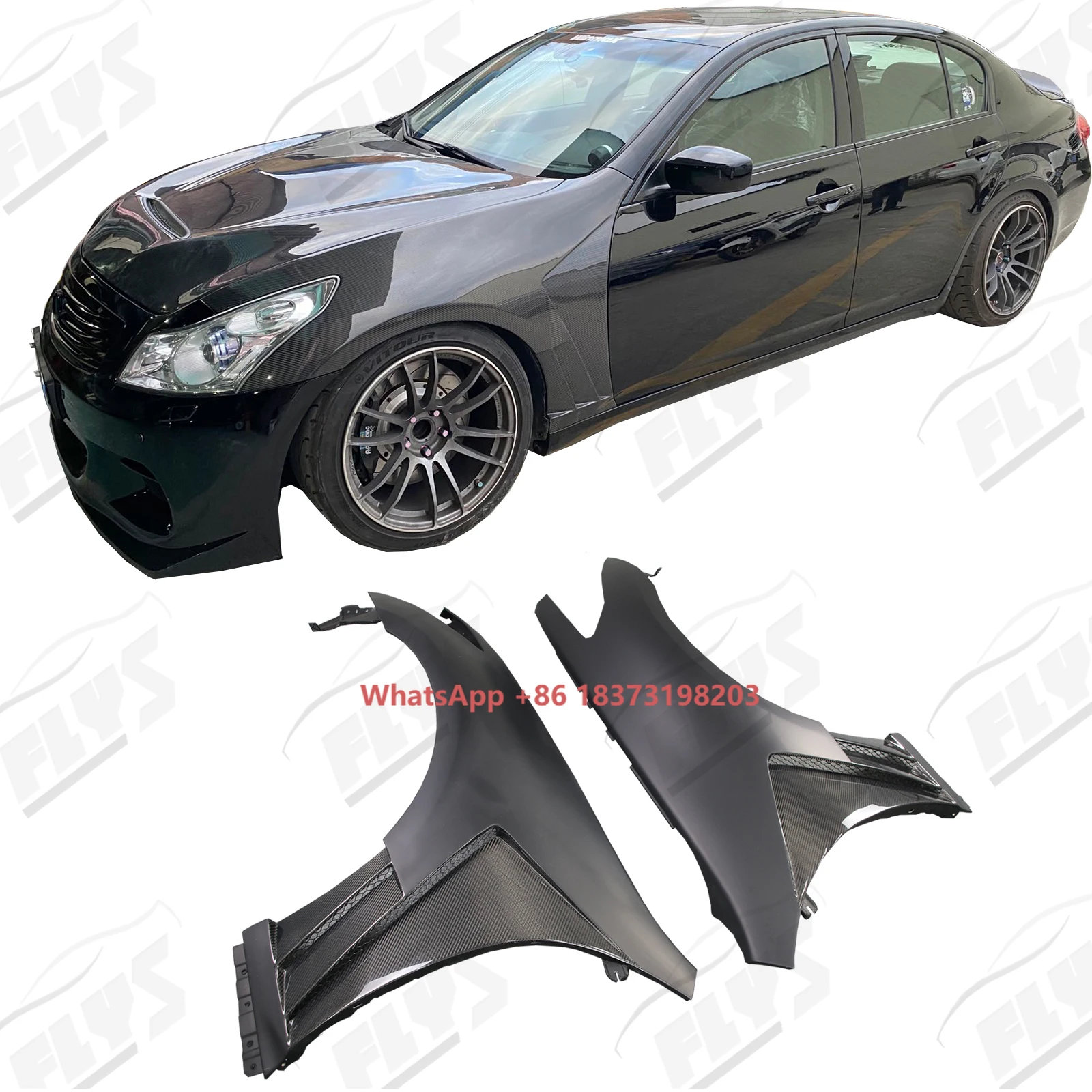 

OEM Style High Quality Carbon Fiber Side Fenders for G37 Infiniti Perfect Fitment