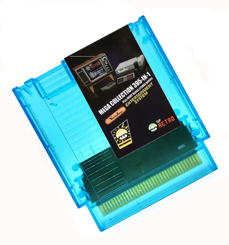 THE Newest MEGA COLLECTION GAMES OF NES 395 in 1 Game Cartridge for NES Console, 1024MBit Flash Chip in use