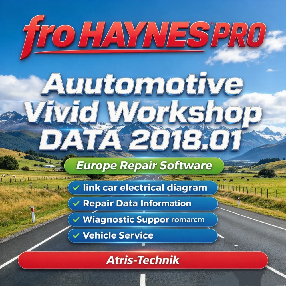 Fro HAYNES PRO Automotive Vivid Workshop DATA 2018.01 (Atris-Technik) Europe Repair Software link car electrical diagram Repair