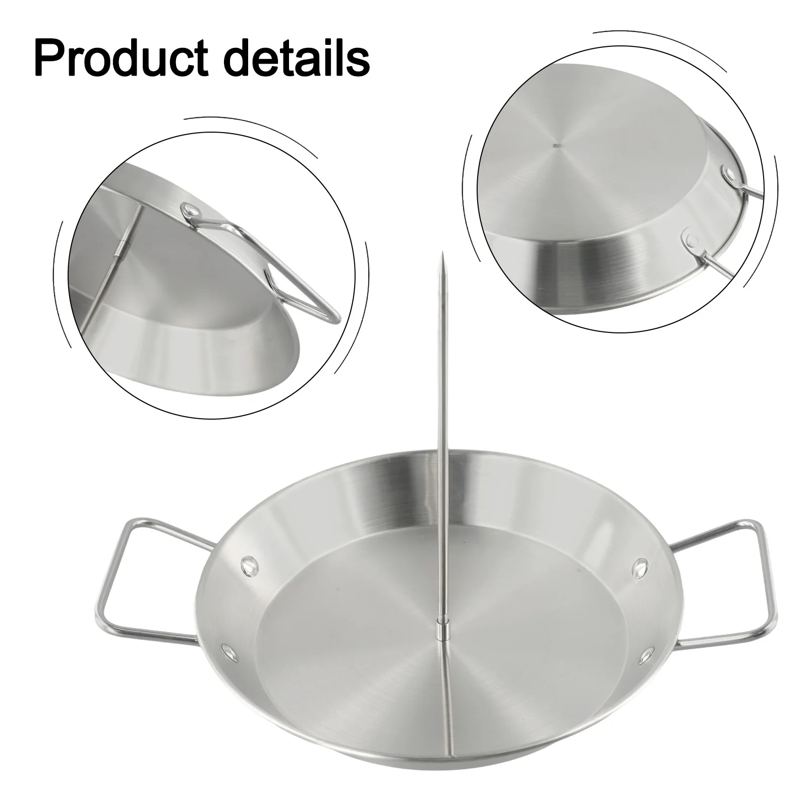 Hefty Stainless Steel Vertical Barbecue Skewers Featuring Three Reliable Cooking Points For Your Favorite Meats