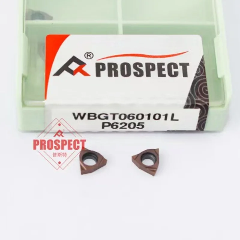 PROSPECT WBGT060101L/060102L/060104L Boring Inserts PT3000 P6205 K01 for Aluminium Stainless Steel | CNC Lathe Cutting Tools