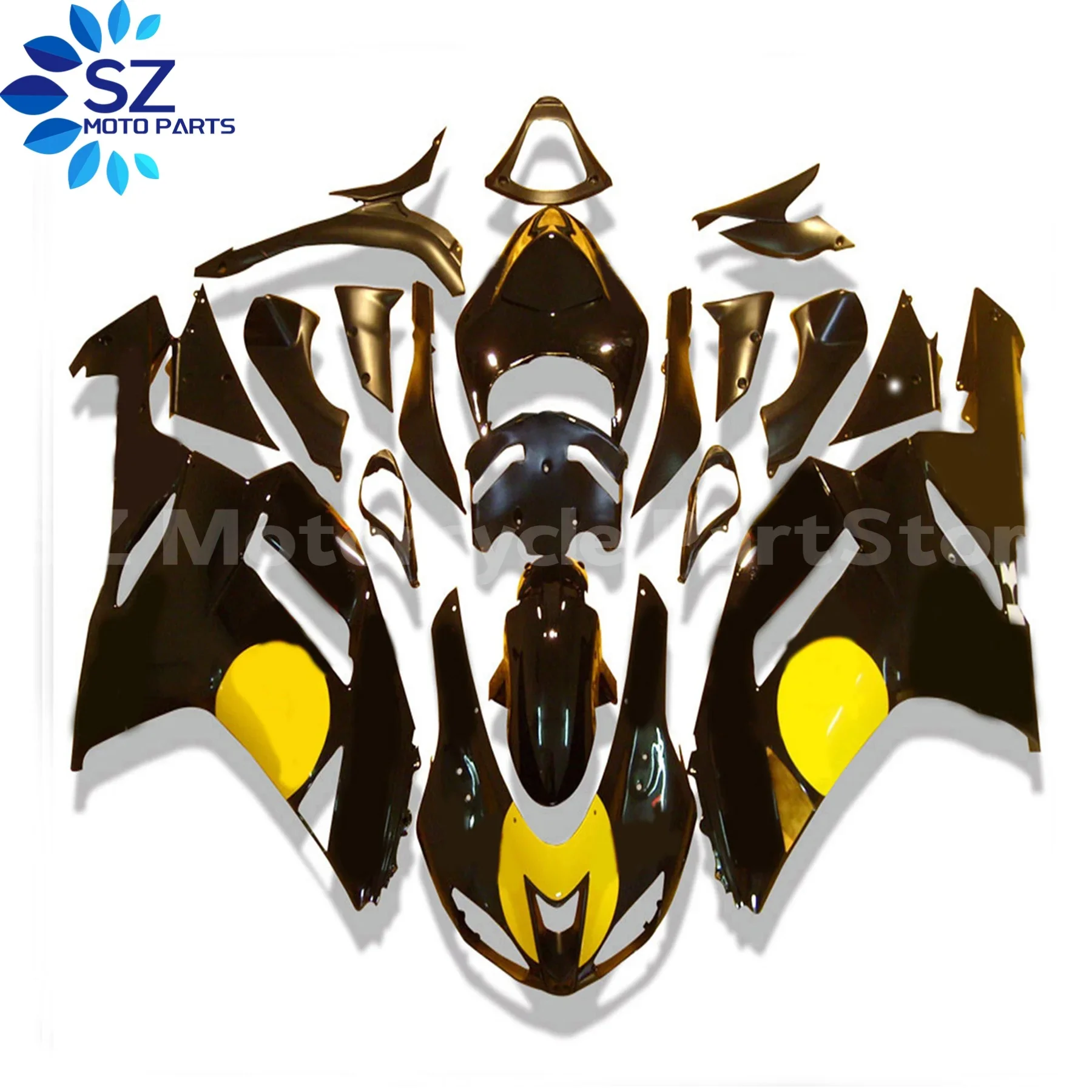 Motorcycle Fairing kit for KAWASAKI Ninja ZX6R 07 08 ZX6R 636 2007 2008 Whole black ABS Plastic Fairings set +7 gifts SC10