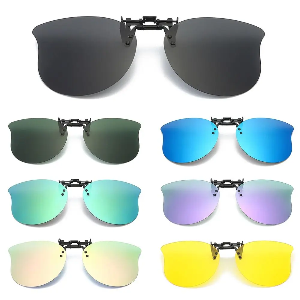 Polarisierter Clip auf Sonnenbrille über Brille ultraleichte UV400 hoch klappbare Sonnenbrille Cat Eye praktische Farben