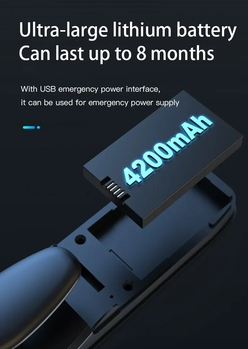 Tuya Zigbee Camera High Security Password Finger Print Smart Video Call Electric Lock Digital Gate Smart Locks