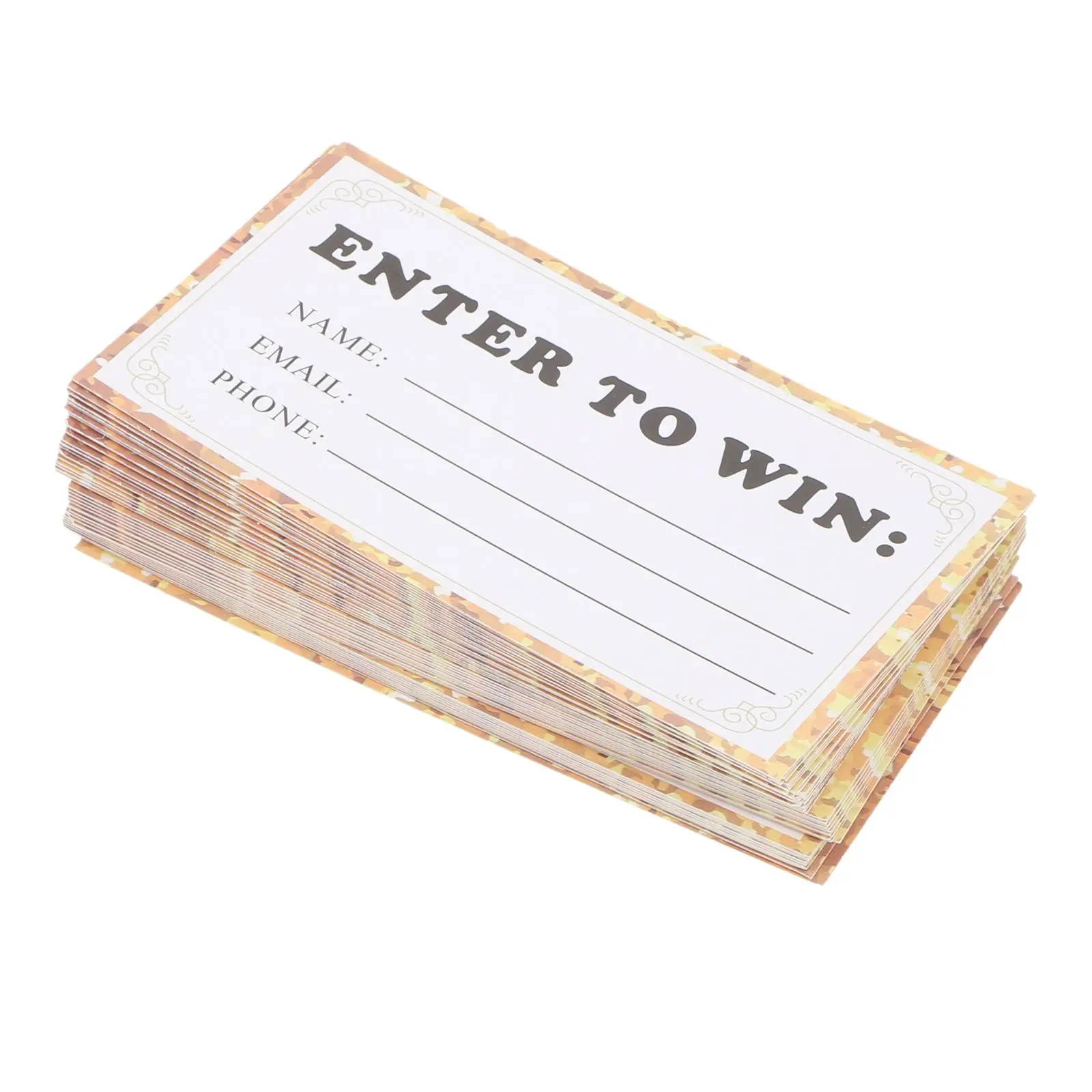 50 Pcs Lottery Cards Classroom Essentials Auction Tickets Raffle Chinese Prizes Craft Show Must Haves Golden Bbq Work