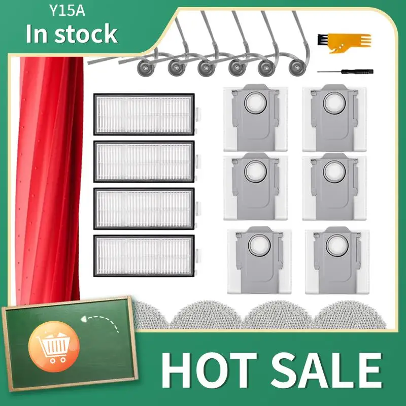 

Набор запасных частей для аксессуаров Y15A для пылесоса Roborock QV 35A, QV 35S, QR 798, QR 588.