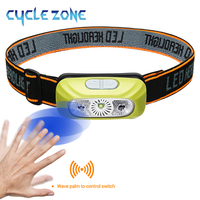 Portable Mini Sensor Headlamp Rechargeable Headlights Small Head Flashlight Outdoor Night Fishing Camping Emergency Work Lights