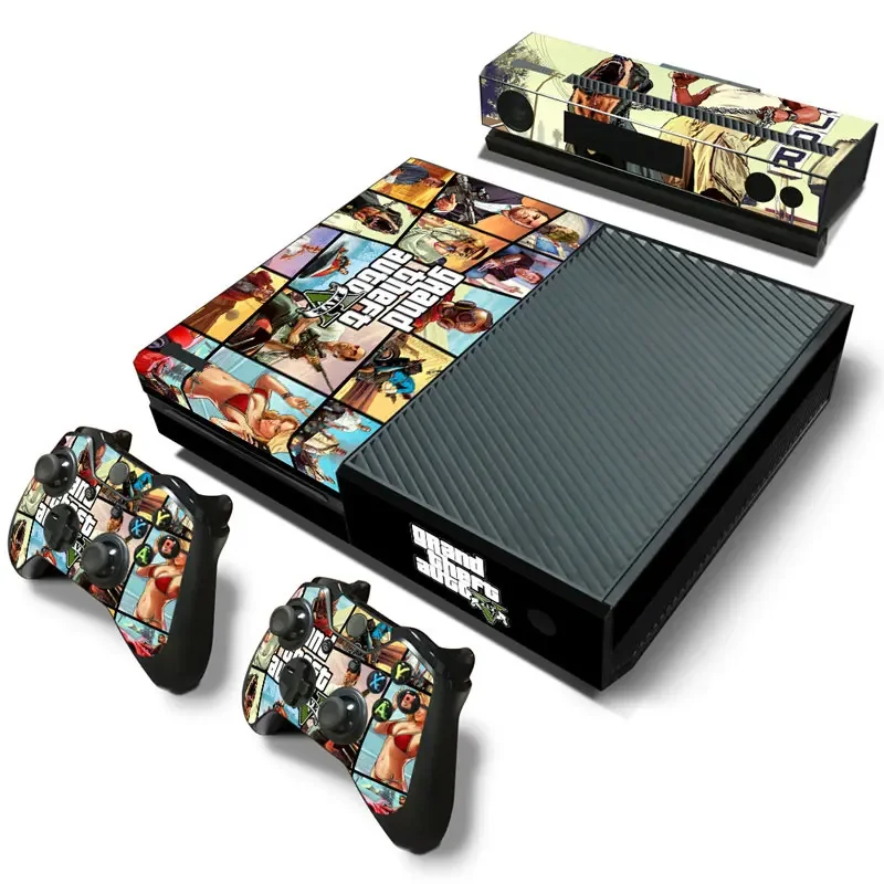13 цветов GTA5 GAT6, хит продаж, наклейка из ПВХ, виниловая наклейка для консоли xbox one + консоль + наклейка для защиты от кожи