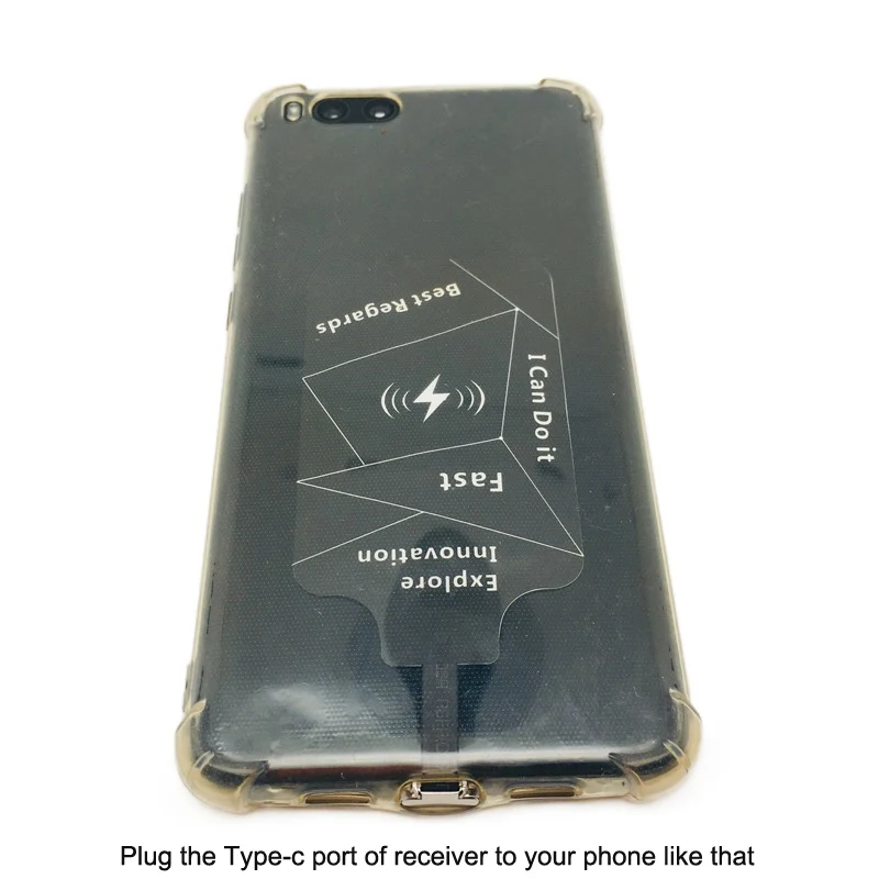 Leather Wireless Charger&External Receiver For Xiaomi Redmi Note 9S 10S 11S 7 8 9 10 11 Pro 9T 10T 5G