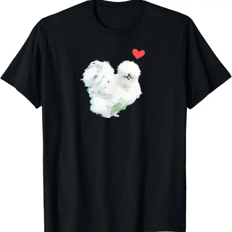 

Silkie Chicken Love T Shirt Funny Cute Bantam Pet Owner