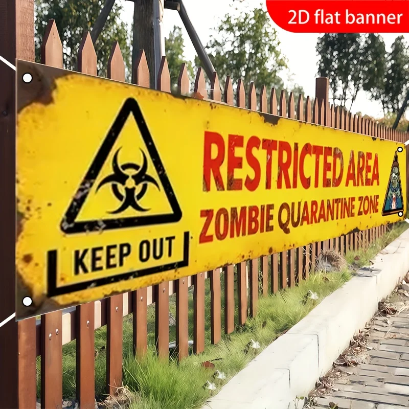 One 2D flat banner for Halloween decoration, 