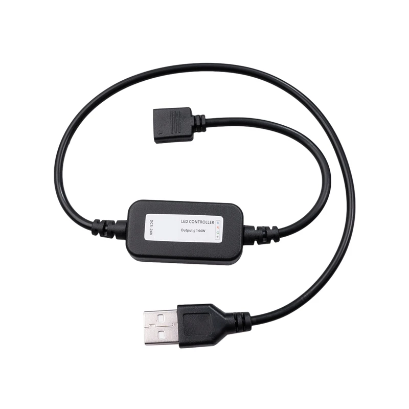 Telecomando per app Bluetooth per telefono cellulare, controller RGB in linea USB 5V per striscia luminosa a LED 50 cm