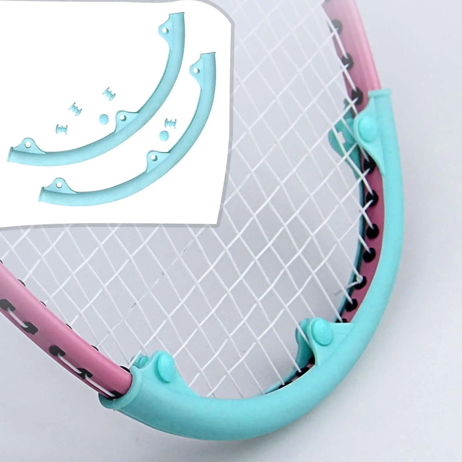 Badminton Racquet Frame Protective Sleeve Durable Practical Lightweight Easy Installation Badminton Racket Head Frame Protector