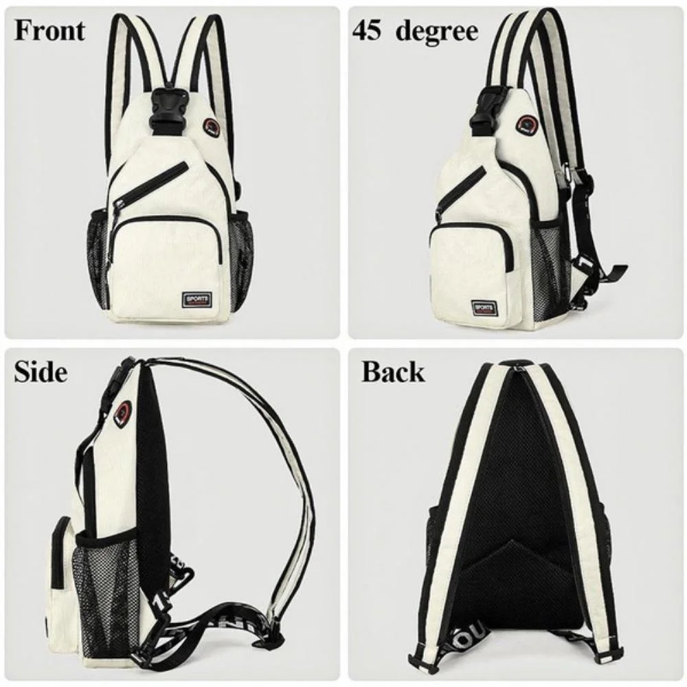 KISMIS 1PC Men Women Fashion Chest Bag Shoulder Bag Cross Bag Oxford Cloth Sport Bag Outdoor