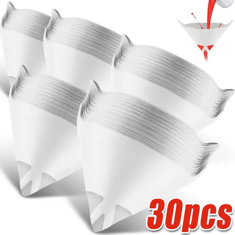 10-500PCS Auto Einweg Papier Filter 190 Mesh Reinigung Sieben Tasse Farbe Spray Mesh Konische Nylon Mikron papier Trichter Werkzeuge