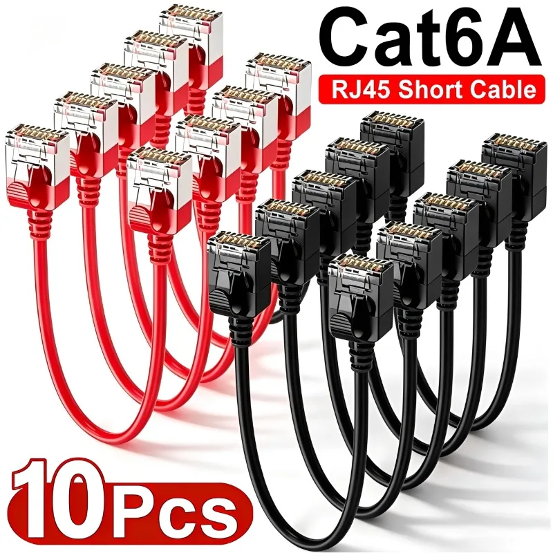1/5/10Pcs CAT6A Ethernet Cables UTP Super Slim Ethernet Network Cord RJ45 High-speed LAN Short Cable for Laptop Router Modem