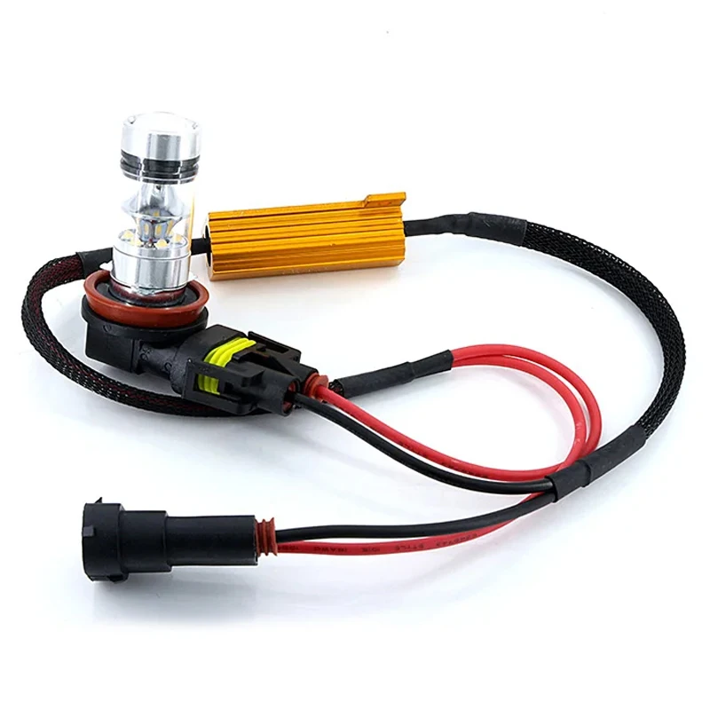H7 LED Load Resistor Kit – 50W 6Ohm CANBUS Error Canceller For Headlights & Fog Lights (1/2/4-Pack)