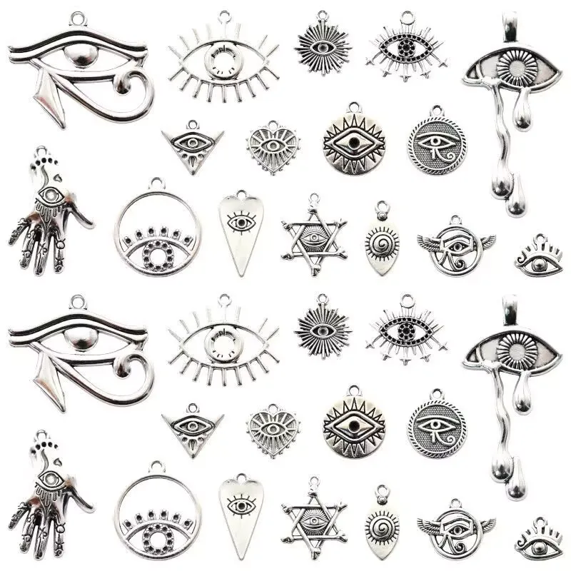 Ретро Панк Косплей Ветер Лотос Глаз Подвеска DIY Ювелирные Изделия Из Сплава Подвеска 16 Стилей
