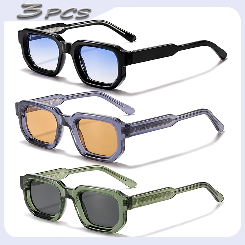1/2/3 Stück HBK Großhandel Vintage Polygon-Sonnenbrillen für Herren Kleiner Rahmen Verlaufsgläser Sonnenbrillen für Sommer Outdoor Strand Party – Detail 18