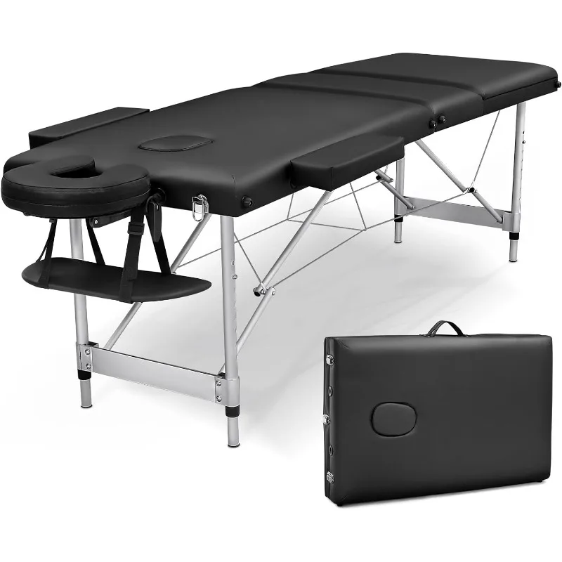 Mesa de masaje cama de pestañas portátil: Cama de spa plegable para terapia física, cama de tatuaje esteticista