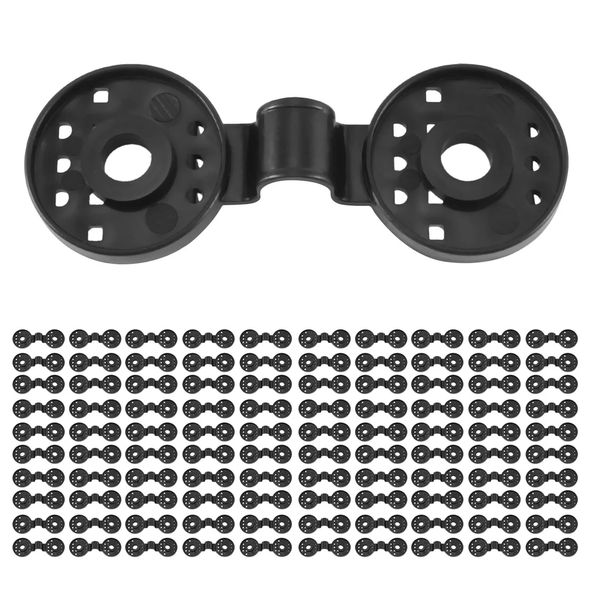 100PCS Shade Net Clips Net Hooks Shade Net Fixing Clips Shade Cloth Plastic Clips Fix Clamp Grommet Installation Black