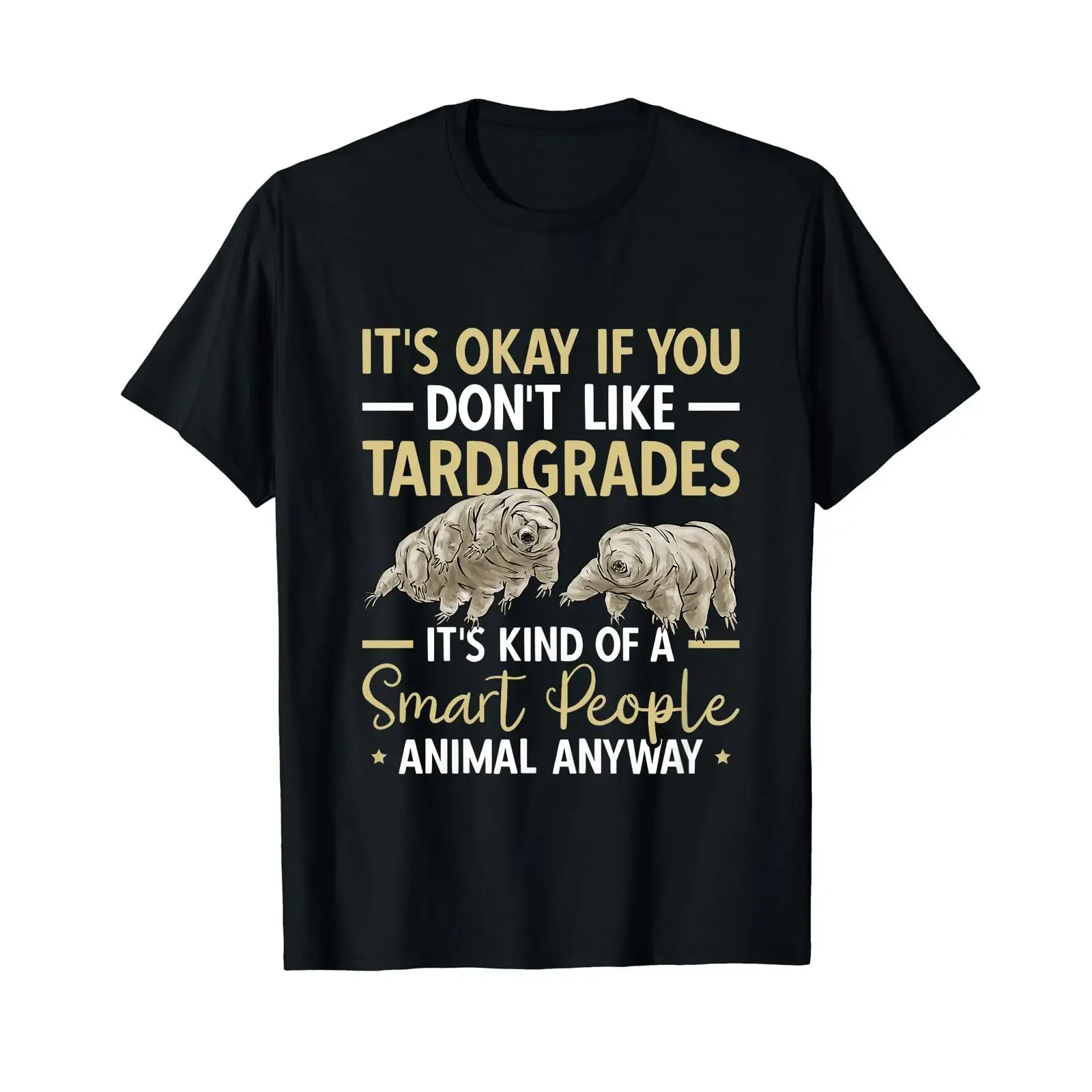 Tardigrade Microbiology Biologist Water Bear T Shirt black vintage Washed Slightly homme Soft Casual graphic Breathable