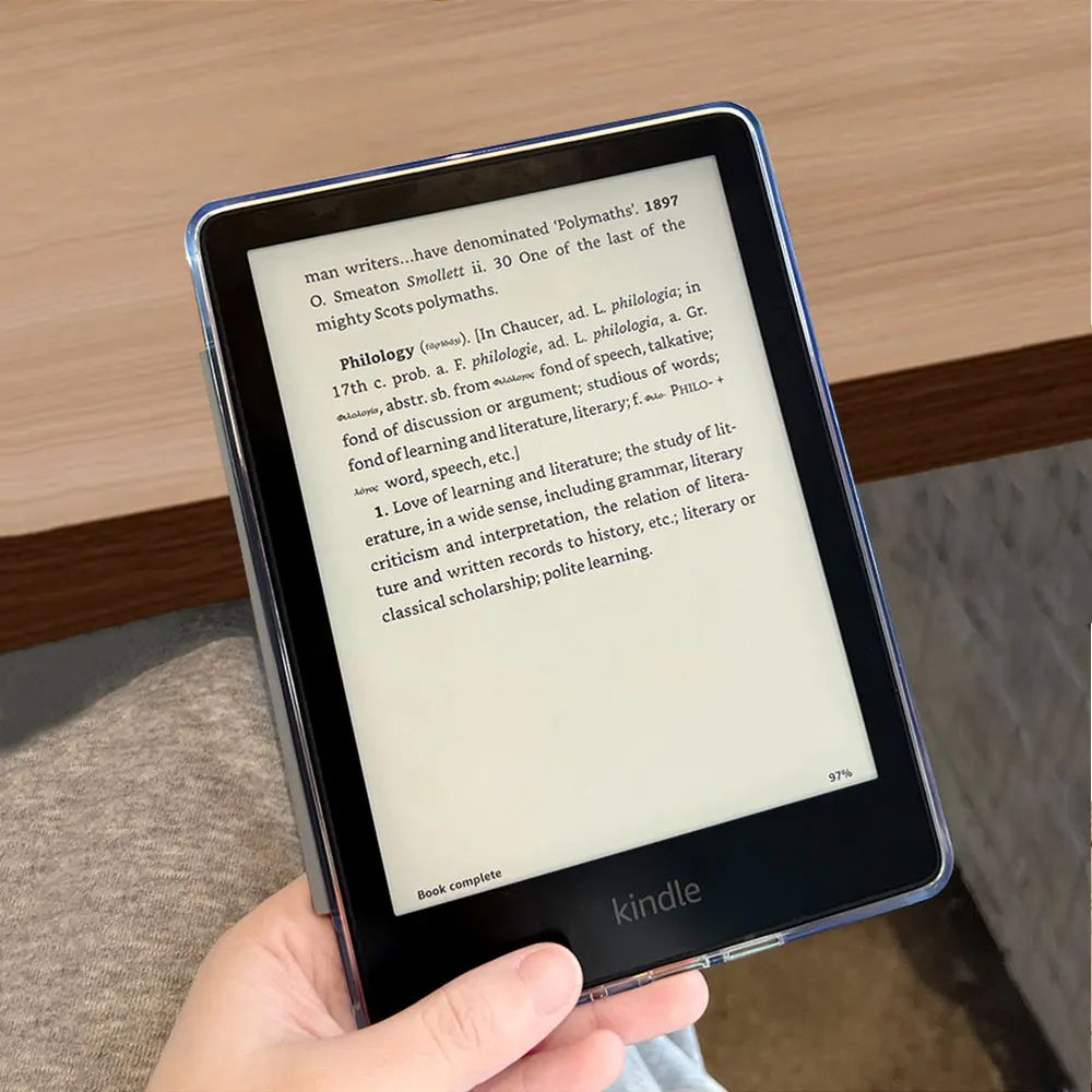 Kindle case Capa traseira acrílica com alça de mão, skinny paperwhite 12a 7 polegadas, 11a geração 6,8 polegadas 2024 2022 basic11a geração