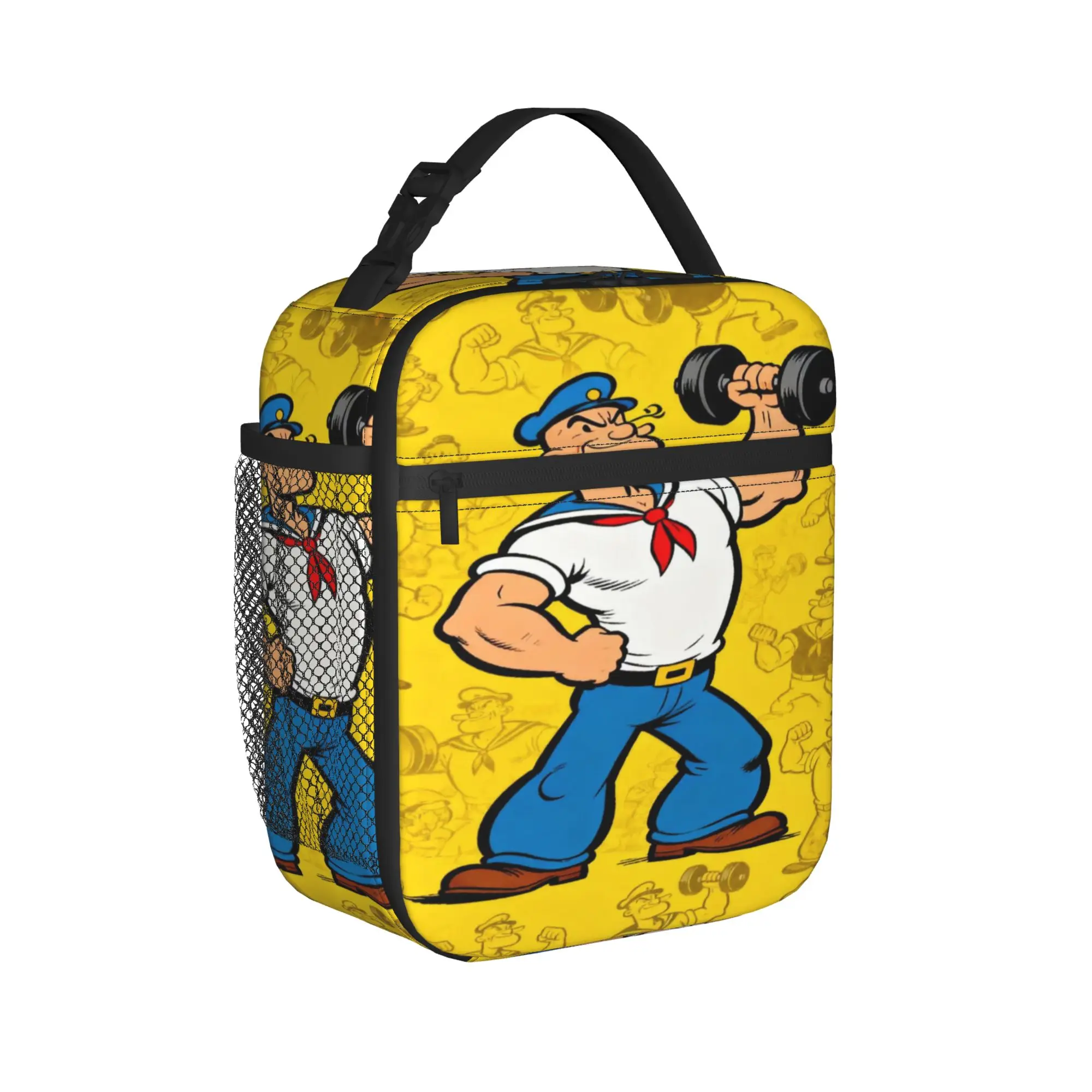 p-popeyes Insulated Lunch Bag for Men Women  Storage Food Box Portable Cooler Thermal Lunch Box For Work