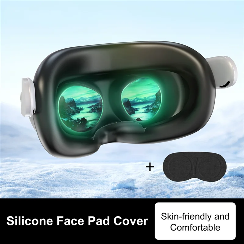 

Silicone Face Mask Lens Protector For Meta Quest 3S, Sweat-Proof And Light-Proof Silicone Cover, Comfortable Experiencea83x
