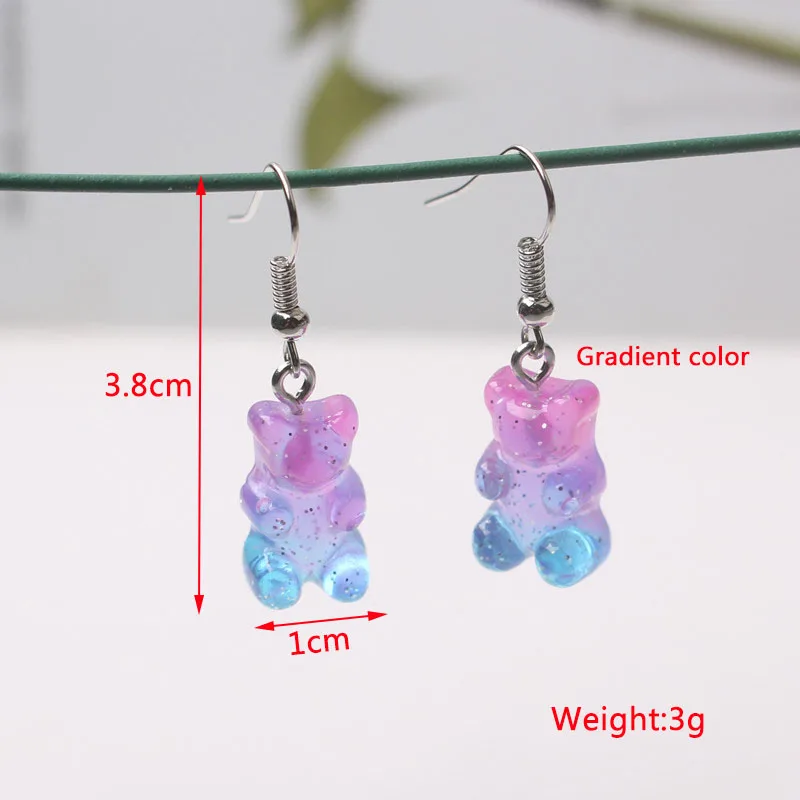 Brincos Dangle de cor roxa para mulheres, pingentes de garrafa, brincos em forma de C, brincos de borboleta