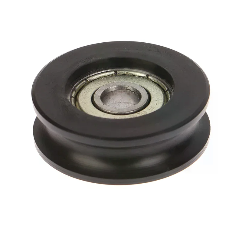 1pc For Slide Door Window U Groove Roller Pulley 626 Bearing Steel Bearing Roller Injection-coated U-shaped Pulley Wheel New