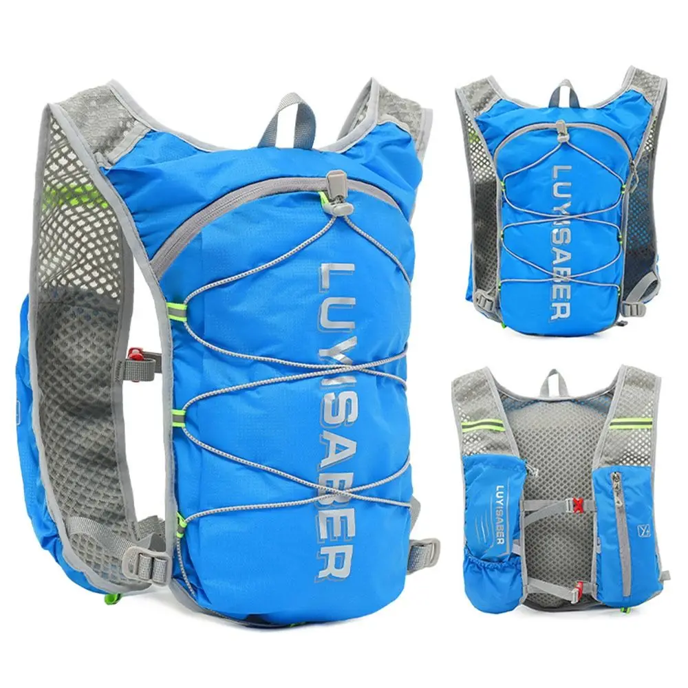 

New Nylon Running Bag Reflective Ultralight Marathon Hydrating Backpack Breathable Outdoor Sport Hiking Backpack